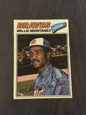 1977 Topps Baseball Patches Cloth Stickers (Two 2 Star Back) #29 WILLIE MONTANEZ