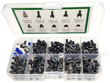 Push Button Kit - 10 Types, 180 Pieces - for Arduino, ESP32, ESP8266, Raspberry