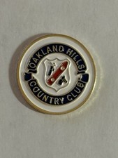 Oakland Hills Country Club Authentic Members 1" Coin Golf Marker - A Beauty 