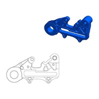 Moto-Master Bremssattel-Adapter Hinten (FüR: Husqvarna TE 150 2T 24-25 Hinten )