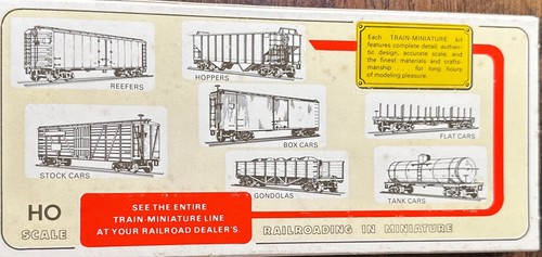 Train Miniature Kit #8103 40’ Wood Refrigerator Car Wescott & Winks - Picture 3 of 4