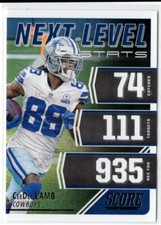 2021 Score CEEDEE LAMB NEXT LEVEL STATS Dallas Cowboys