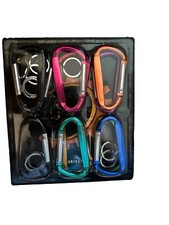 Aluminum 6 Carabiner Clips 3  Assorted Colores