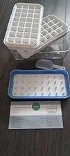 64 Grids Ice Cube Tray with Lid Party Bar Ice Cube Maker Mould Ice Storage Box