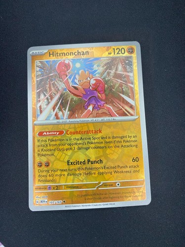 hitmonchan holographic pokemon card Pokemon Hitmonchan #107 Holo Rare Japanese Gym 1998 Pocket Monsters CardboardandCoins.com