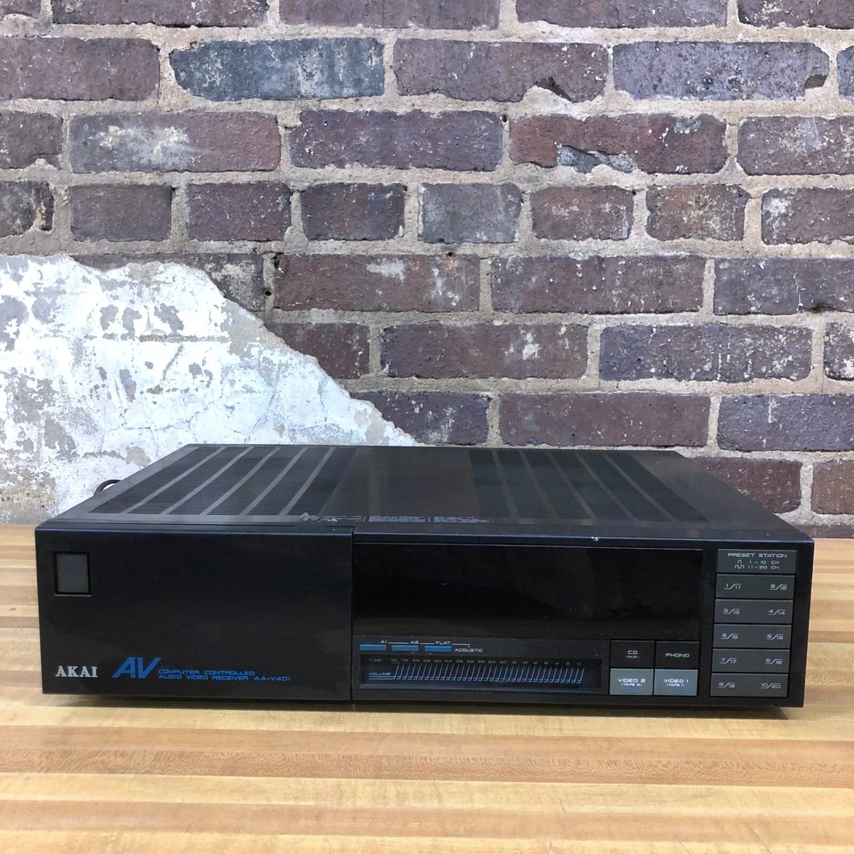 Receptor estéreo controlado por computadora Akai AA-V401 - Probado funciona Foto 2 de 4