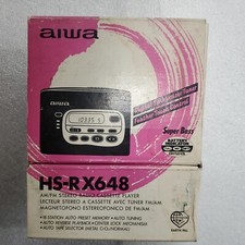 Vintage AIWA HS-RX648 Digital AM/FM Stereo Cassette Player.AS IS For Parts Only