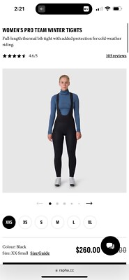 ウェア Rapha women's winter tights S Rapha Women's Pro team Winter Tights | eBay