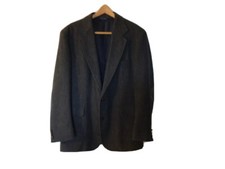 PENDLETON 100% Virgin Wool Coat Grey Tweed Vintage USA Made Mens 44 Long