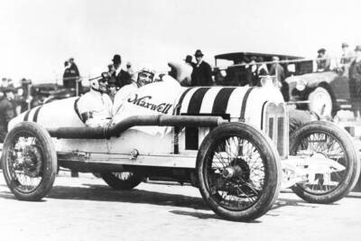 Eddie Rickenbacker AAA Sheephead Bay 1916 Old Motor Racing Photo