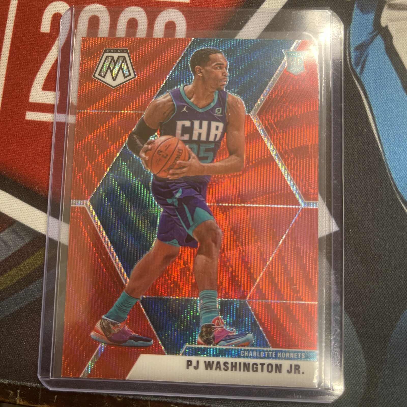 2019-20 PANINI MOSAIC PJ WASHINGTON JR #213 ROOKIE RC RED WAVE