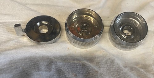 Radiomobile 8 Track 104 & 108 New Old Stock Chrome Back Adjusters - Picture 2 of 3