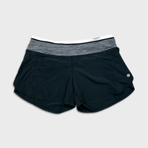 Lululemon Groovy Run Shorts Womens Size 6 Black Athletic Yoga Running Gym Pants - 第 1/7 張圖片