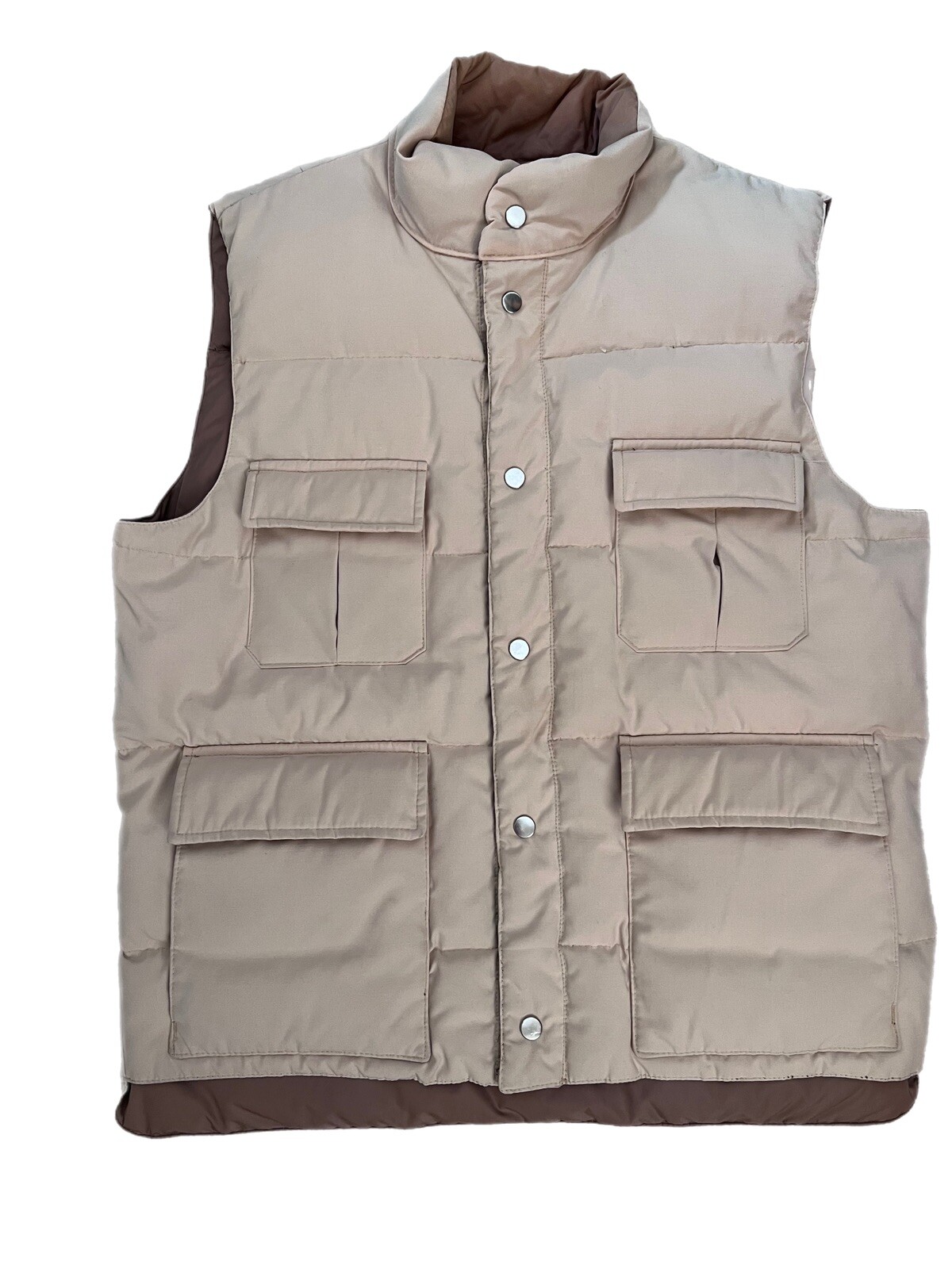 Vintage Boy Scout Puffer Vest Duck Down Beig… Gem