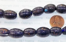 Wholesale 5 Strands Venetian Style Double Goldstone Lamp Trade Beads    T 2567