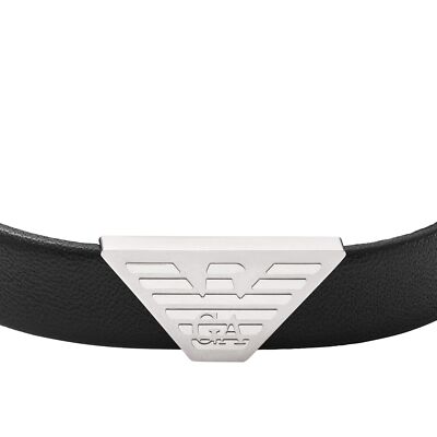 アルマーニ　ARMANI Bracelet EGS2985040 EMPORIO ARMANI Mens Bracelet EGS2985040 Leather Black | eBay