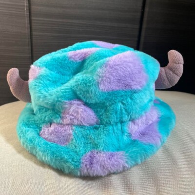 Monster Inc Plush Bucket Hat Tokyo Disney Resort Monsters Inc Mike Wazowski Fluffy Bucket  main image 3