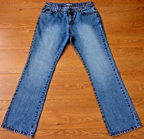 CHEROKEE Jeans Ladies Straight Fit 100% Cotton Blue Size UK 14 - 第 1/12 張圖片