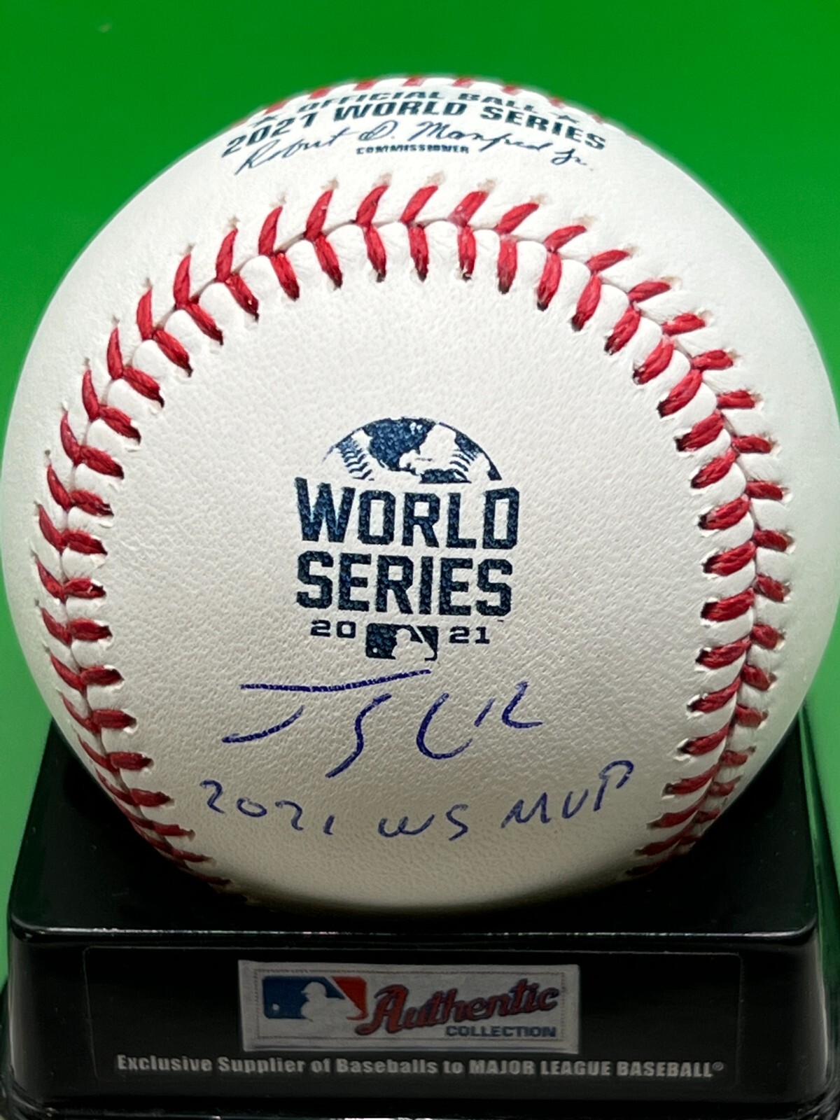 JORGE SOLER ATLANTA BRAVES WS MVP SIGNED 2021 WS OML BASEBALL 