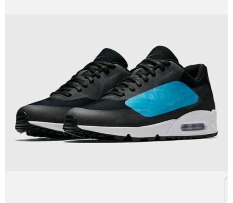 Nike Air Max Men 13 Sneakers 90 AJ7182-002 GPX Black/Laser