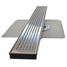 Linear Shower Drain with Stainless Steel Drain Body