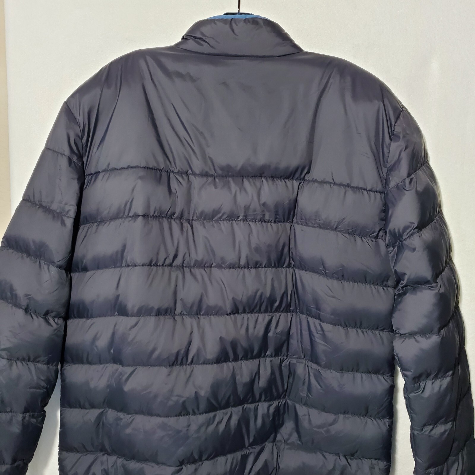 Fabletics Jacket Men Large Black Packable Puffer … - image 16