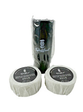 2x ZEUS Scented GOAT MILK Shaving Soap 2.05 Oz Bar Brush by Taylor Grant