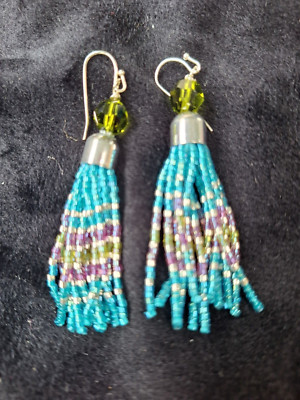 Tassel beaded earrings