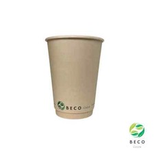 BECO Green Water-Based Coating Bamboo Fiber Coffee Cups 12oz 500pcs