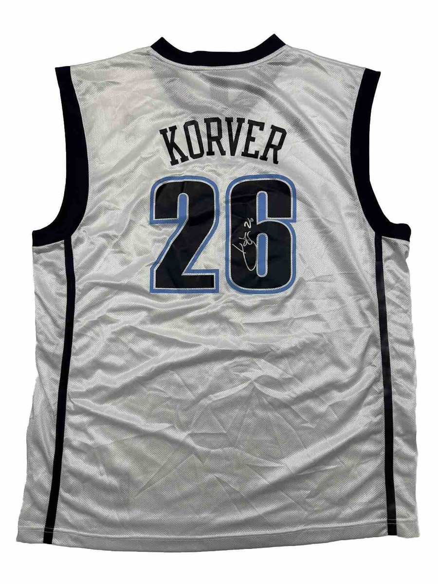 Autographed Mens XL Signed Adidas Utah Jazz Kyle Korver 26 NBA