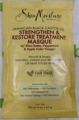 Shea Moisture Jamaican Black Castor Oil Strengthen Restore Treatment Masque New
