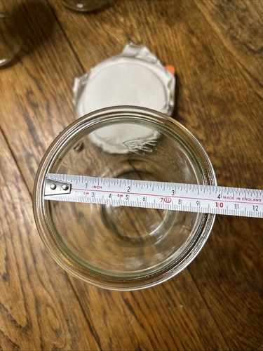 5x Weck Large Jar And Rundrand Glas 100 Lid - 15cm Tall By 11cm Wide - New - Picture 13 of 20