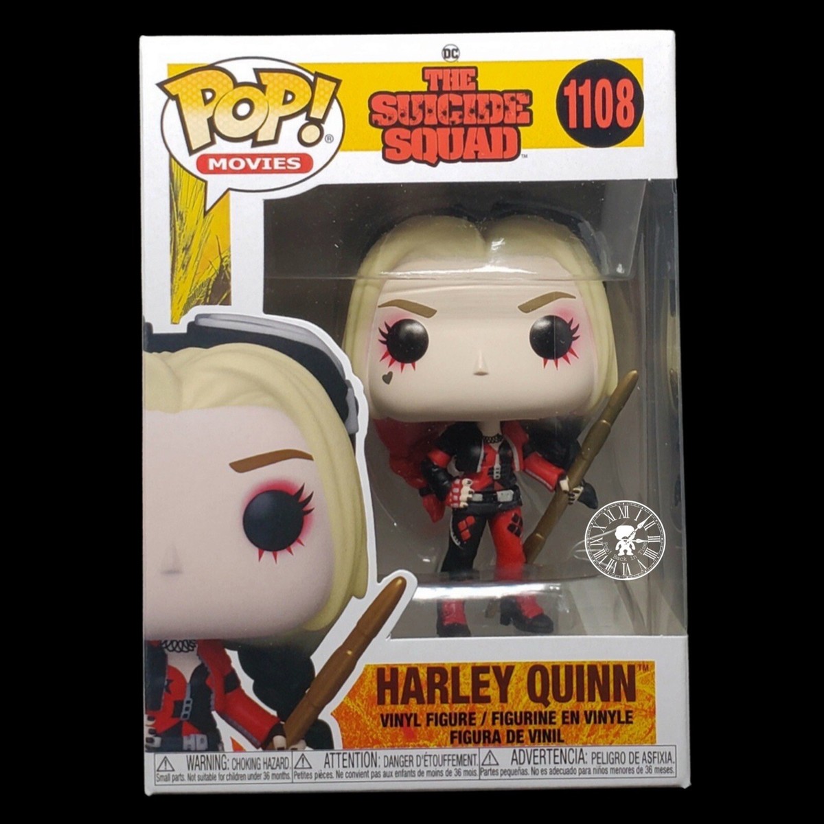 Funko Pop + Protector! Suicide Squad #1108 Harley Quinn in