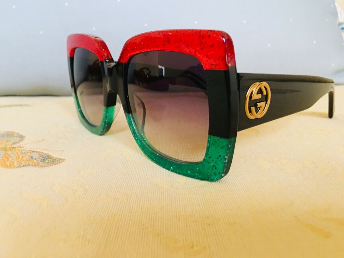 Authentic New Gucci Women's GG0083S GG/0148/S Green Authentic New Gucci Women's GG0083S GG/0148/S Green