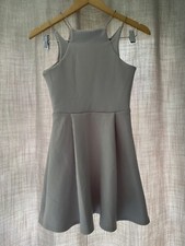 BOOHOO Lilac Skater Dress size 8 spaghetti straps Womens