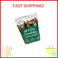 Manna Pro All Flock Crumbles | 16% Protein Level | Complete Feed for Chickens, D
