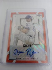 2021 LEAF PERFECT GAME METAL HAYDEN MURPHY AUTO ORANGE WAVE 1/1