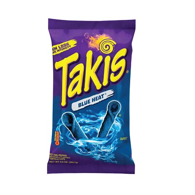 Two Unopened, Takis Blue Heat 9.9oz Bags