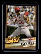2020 Topps Decades' Best Series 2 Gold #DB14 Bob Gibson /50 - EXACT SCAN