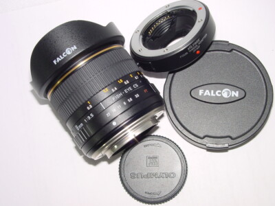 Falcon 8mm F/3.5 Fish Eye CS Objektiv für Olympus 4/3 & Micro 4/3 Mount - neuwertig