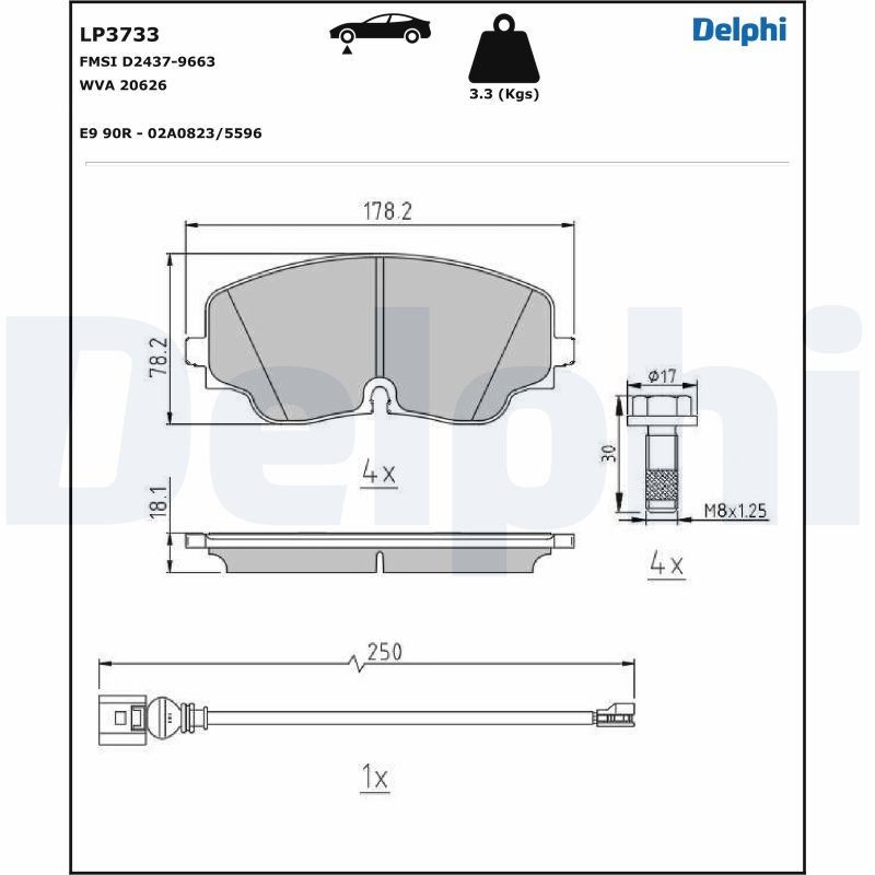 Plaquettes de frein VW Arteon R anti bruit et haute endurance thermique