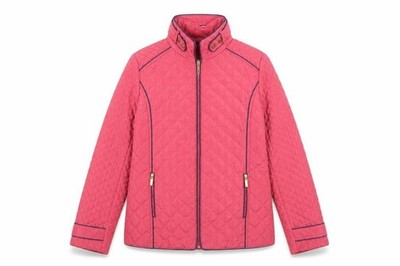 JBC Collection Damen Steppjacke Größe 12 Rosa Mittellang Langarm Freizeit