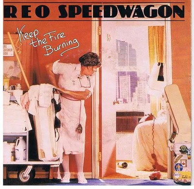 REO Speedwagon Keep The Fire Burning / Ill Follow You Vinyl Single 7inch