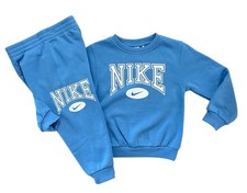  New Nike Blue Crewneck Sweatshirt  Jogger Pants 2 Piece Set Boys Size 4