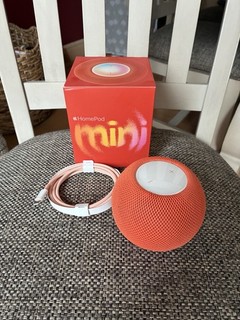 Apple HomePod mini Orange Smart Speaker Sphere Fabric Bluetooth OPEN BOX