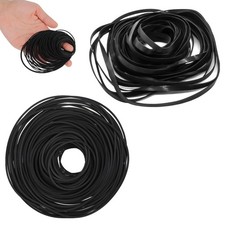 100 Pcs Recorder Rubber Belts Cassette Repair Maintenance Mix Black