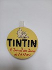 Tintin Ancien plv badge presentoir journal tintin années 60 pince a linge. 7,5cm