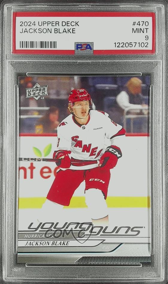 2024 Upper Deck Series 2 Young Guns Jackson Blake #470 PSA 9 MINT Rookie RC 4k5