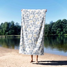 Image of William Morris Towel Classic Floral Pattern Design – 3 Elegant Style Options