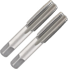 2pcs M10x1.0 Tap, M10 Metric Thread Tap Right Hand Thread Tapping Tool, HSS Thre